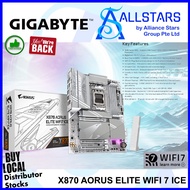 Gigabyte X870 AORUS Elite WIFI7 ICE AMD AM5 Mainboard (X870 A ELITE WF7 ICE) / X870 (Warranty 3years