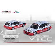 INNO MODELS INNO64 1/64 HK TOY SOUL EXCLUSIVE - HONDA CIVIC SIR EF9 N1 CLASS SUZUKA CIRCUIT TEST CAR