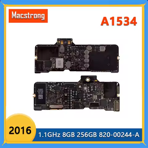 Original A1534 Logic Board 1.1GHz 8GB 256GB For Macbook Retina 12" A1534 Motherboard 2016 Year 820-0