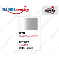 Scratch Removal Spray Paint for TOYOTA INNOVA PEARL WHITE color code 070 - CRYSTALL WHITE genuine RE