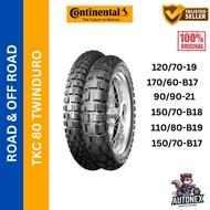 CONTINENTAL TKC 80 TWINDURO FOR ROAD AND OFF ROAD 120/70-19 170/60-B17 90/90-21 150/70-B18 110/80-B1