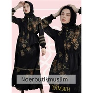 Hikmat Fashion Original A3620 Abaya Hikmat  noerbutikmuslim Gamis