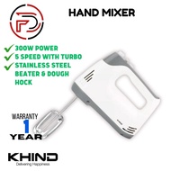 KHIND Hand Mixer 300W (HM360) Pengadun Tangan