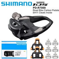SHIMANO 105 Pd-R7000จักรยานเสือหมอบ Spd-Sl คาร์บอนแป้นเหยียบล็อคด้านเดียวพร้อม Beantdimane189-Cb Sh1