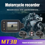 SE30 Motorcycle Dash Cam Front + Rear Camera 2 Inch Display Motorbike DVR System