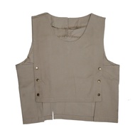 3Hearts Rompi Korean Style Vest Cargo Semi Jeans Wanita