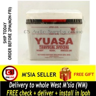 Yuasa NS60L NS60T L Tropical Battery Wet for Proton Iswara, Waja, Toyota Vios, Altis, RAV, Honda CR-