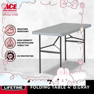 Lifetime 4ft. Folding Table (Dark Grey) #80612