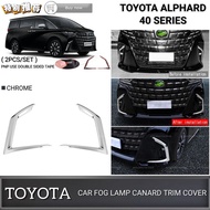 AMAZING TOYOTA ALPHARD ANH40 CAR FRONT BUMPER CANARD GARNISH FOG LAMP CANARD TRIM COVER ACCESSORIES