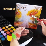 [Initiatour-t] 1Pc Clear Acrylic Artist Paint Mixing Palette Watercolor Palette Pigment Tray