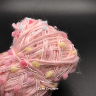 Pink Fancy Wool Yarn DIY Crochet Yarn Hand Knitting Yarn Dots Blended Cotton Yarn