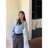 GRASS Future Product Pre-Order part1-Favorite Daily Wear Color-Blocking V-Neck Sweater A931