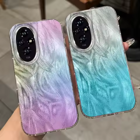 Gradient Glitter Vortex Texture Phone Case For Honor 200 400 Pro Magic7 Lite 6 5 90 Smart X8a X8b X8