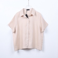 Chewa LINEN BOXY Shirt - เสื้อเชิ้ตผ้าลินิน 100%  - LN38