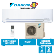 Daikin Air Conditioner (2.5HP) Premium Inverter FTKG-T Series R32 Innovaire Air-Cond FTKG60TB/RKG60B-3WMY-F