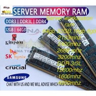 Server ram |Workstation ram |ECC RAM DDR4 64GB|32GB ram|16GB ram|8GB 2400Mhz/2666Mhz/3200Mhz