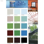 Davies Aqua Gloss It (18 COLORS) Odorless Water Based Paint 1 Liter 100% Acrylic Quick Dry Enamel