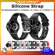 [Malaysia Stock] Silicone Strap For Samsung Galaxy Watch 7 / 6 Classic / Watch 6 / 5 Pro / Watch 5 /