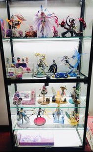 定制加厚強化玻璃公仔收納櫃，珠寶首飾櫃批發零售