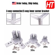 3-way Connector/3-way Inner Corner Bracket For Aluminum Profile 2020/3030/4040