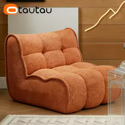 OTAUTAU Thick Soft Flocking Bean Bag Lounger Cover Chaise Lounge Pouf Beanbag Cover SF630【No Filler!