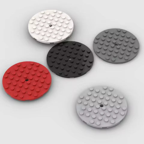 *Plate 8 x 8 Round* 1677 10 pcs DIY enlighten block brick part No. 74611 Compatible With Other Assem