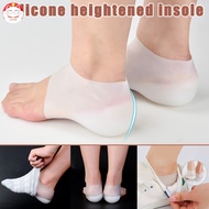 ✂GT⁂ 1 Pair Silicone Invisible Increased Height Lift Heel Pad Sock Liners Increase Insole Pain Relieve for Women Men