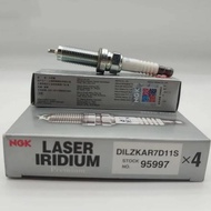 DILZKAR7D11S NGK Dual Iridium Spark Plug for HONDA ACCORD IX X JAZZ FIT CITY CRV ELYSION ODYSSEY BRE