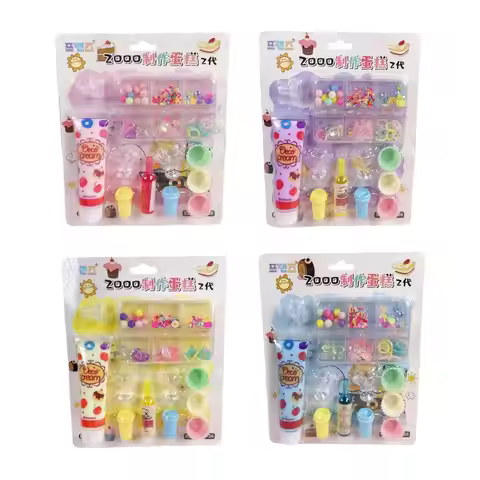 Cream Glue Craft Kits Art and Craft Cupcake Model DIY Set Handicraft Making Toys for Girls Boys Chil