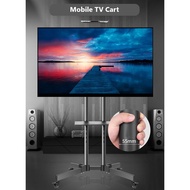 TV Cart Stand Rolling Movable Trolley Floor TV Stand Mobile Cart TV Rack Bracket Wheel Monitor LED L