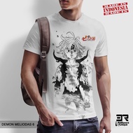 Anime PRINTING T-SHIRTS Nanatsu no Taizai DEMON MELIODAS 6 - MANGA ANIMATED CARTOON CLOTHES Seven De