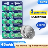 Sony 371 SR920SW AG6 LR920 LR69 SR920 370A 1.55V Silver Oxide Battery For Watch Car Key Clock Remote