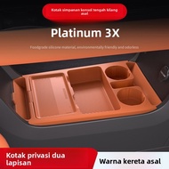 2025 Toyota bZ3X Silicone Central Control Storage Box Armrest Organizer Glasses Holder Waterproof No