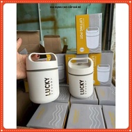 Lucky Porridge Incubator, Rice Container, THERMAL SOUP FREE SPOON, 304 Stainless Steel Inner Tube, D