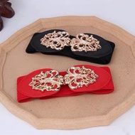 Woman Hook Type Wide Belt Fashion Dress Belt Versatile Woman Belt M2