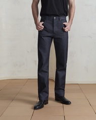 WARDROBE MINISTRY - กางเกงยีนส์ Neo Straight-Leg Raw Denim Jeans in Modern Indigo
