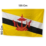 Lancar Jaya Adventing Brunei Darussalam Flag 90x135 cm Asahi Premium + Brunei National Flag Flag/ Ti
