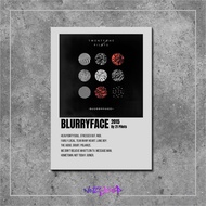 Blurryface band music song Album Cover by 21 Pilots wooden poster aesthetic room decoration
