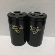 Hitachi 8200MFD250V 250V8200UF 200V Screw Electrolytic Capacitor 75 * 145 Volume
