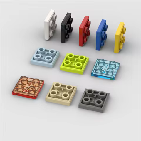10PCS Puzzle Particle 11203 2X2 Reverse Light Panel Building Blocks Board Bricks Idea Toys Birthday 