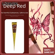 LIZMON Henna Paste Cone, Semi-permanent Temporary Henna Tattoo Cream, Tattoo Cream Easy-To-Use Black