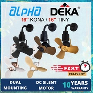 【 FREE SHIPPING 】 ALKOVA (ALPHA) KONA 3B / FIERO ( DEKA ) TINY 16 inches DC Corner Fan Remote Ceilin