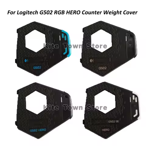 Mouse Bottom Shell Cover Replacement Counter Weight Cover Battery Cover + Mouse Feet for Logitech G5