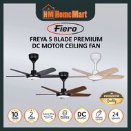 (FREE GIFT) Fiero Freya premium 5 Blade DC motor Ceiling Fan  36" /56"  ( 10 Years Warranty)