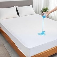 Peace Sleep Beddings California King Waterproof Mattress Protector - 100% Terry Cotton Surface, Nois