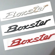 Black Porsche Boxster Wordmark Rear Mark Nameplate Tail 911 turbo Cayman 718 GTS