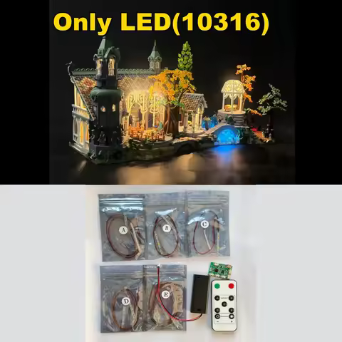 Led Lighting Kit For LEGO 10316 Lord of the Rings Building Block Bricks (Only Light No Model)