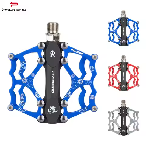 Promend MTB CNC Aluminum Alloy Peilin Bearings Big Flat Pedal Durable Lightweight Comfortable For Mo