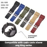 Rubber Strap for Strap GG-1000/GWG-100/GSG-100 Replacement Small Mud King Watch Band Accessories Men