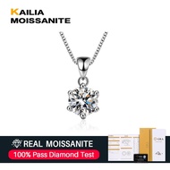 1ct Real Moissanite Diamond Ladies Necklace S925 Sterling Silver Necklace with GRA Certificate Fashi